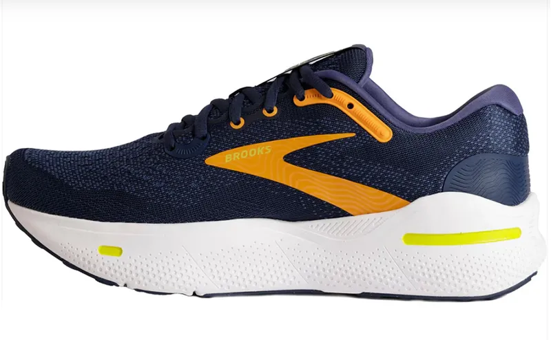 Brooks Men's Ghost Max Crown Blue/Black Iris/Marigold-1